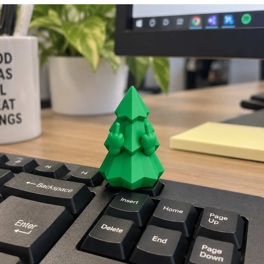 Christmas Tree Mini Middle Fingers