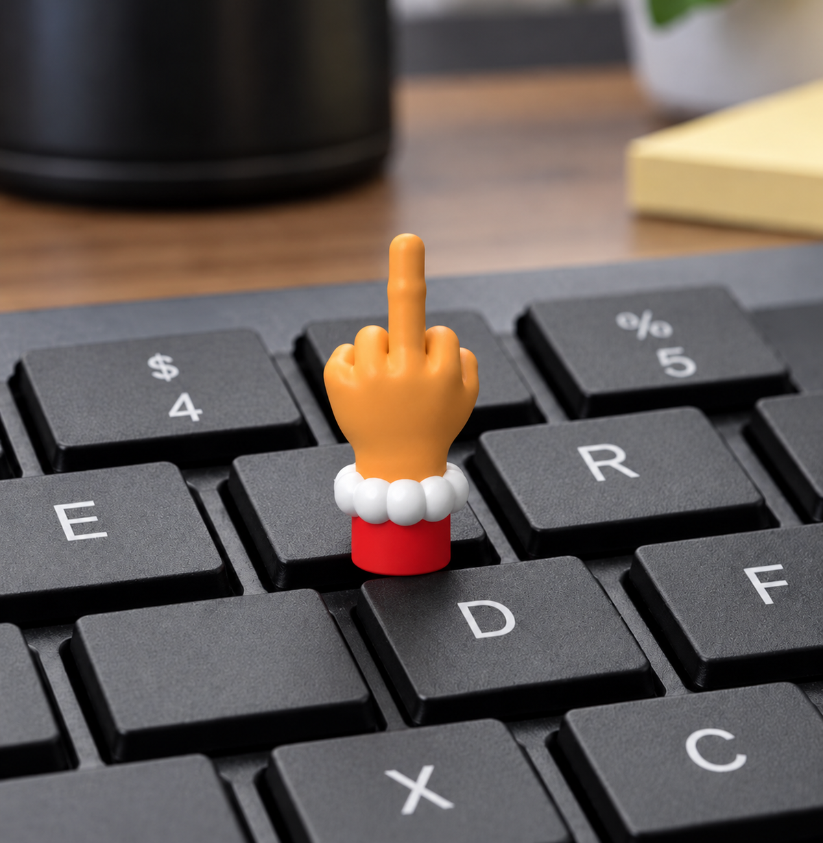 Mini Santa Middle Fingers