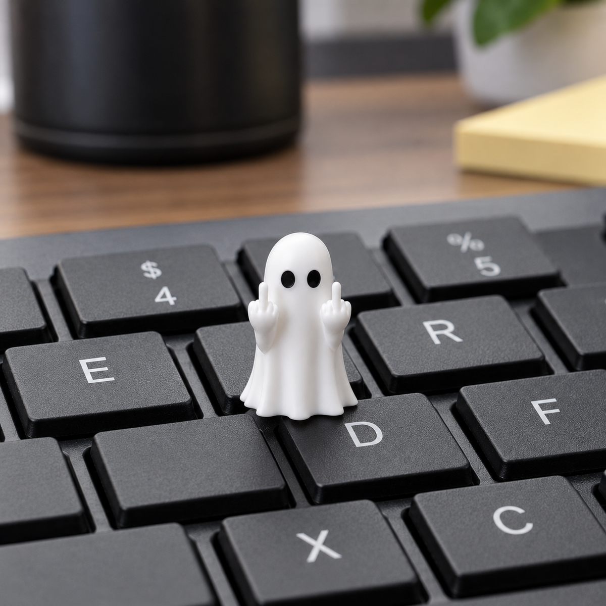 Ghost Mini Middle Fingers